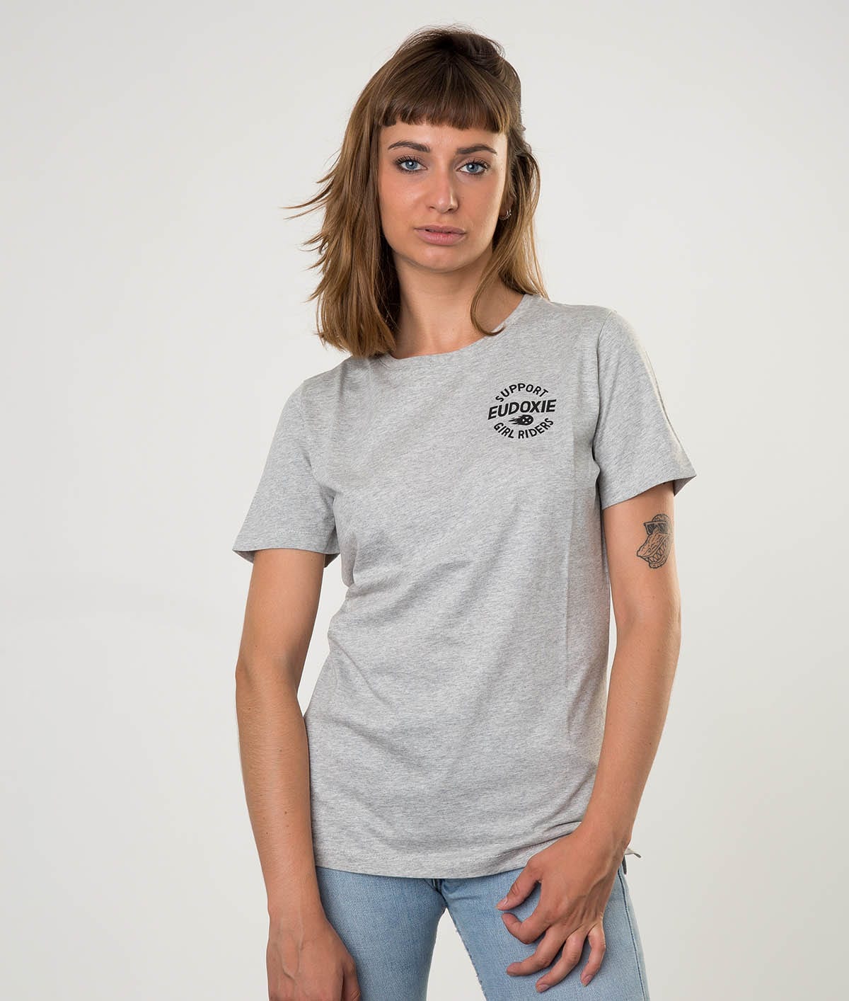 Eudoxie Marie Loose Grey T-Shirt - ExtraLarge - Bild 2
