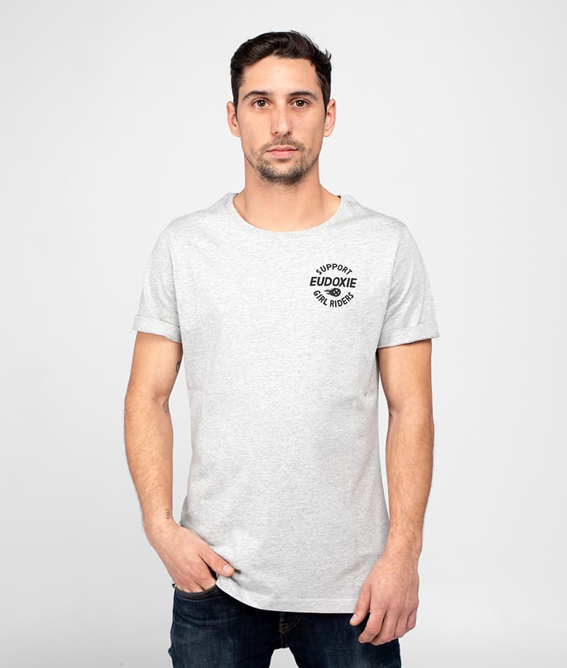 Eudoxie Marie Loose Grey T-Shirt - Medium - Bild 3