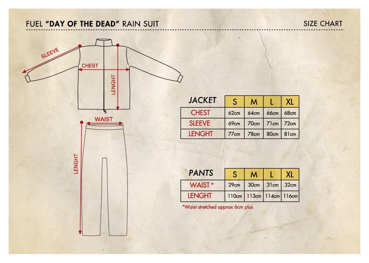 FUEL "Day of the dead" Rain suit - Medium - Bild 9